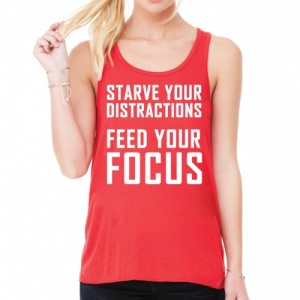 'Starve Distractions' Slouch Gym Vest