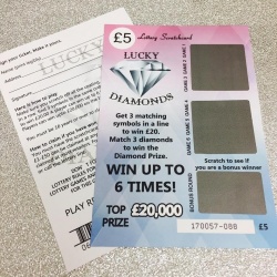 ''Will you be my...'' Novelty Lottery Scratch Card