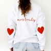 Heart on your sleeve Sweatshirt W/ Optional Personalisation