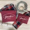 Burgundy Personalised Family Tartan Pyjama Set