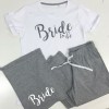 Grey White Long PJ's Complete with Gift Bag