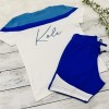 Personalised Colour Panel T-Shirt & Short Set