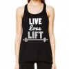 'Live, Love, Lifty' Slouch Gym Vest