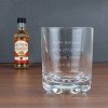 Personalised Whiskey Glass & Southern Comfort Miniature Set