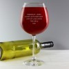 Personalised Bottle of Wine XL Glass