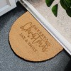 Personalised Christmas Half Moon Doormat