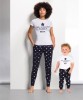 Navy Star Personalised Family Name Pyjamas
