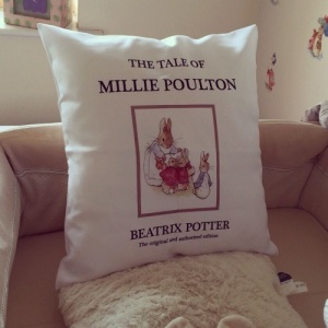 Beatrix Potter Story Book Personalised Cushion