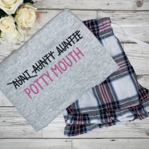 Aunt Aunty Auntie Personalised Pyjama's