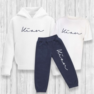 Children's Full Personalised  Script Tracksuit 6M - 10Y