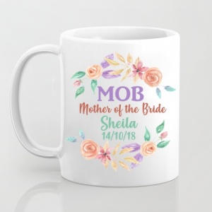 MOB - Mother of the bride Personalised Pastel Mug