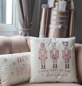 Personalised Pink Nutcracker Cushion