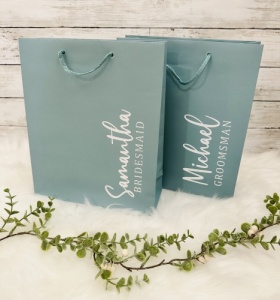 Portrait Sage Personalised Gift Bag - Any Text