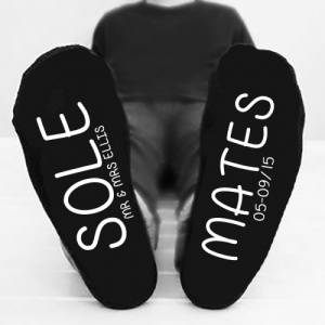Personalised 'Sole mates' Bottom Printed Socks