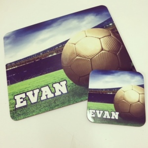 Football Placemat and Coaster Set