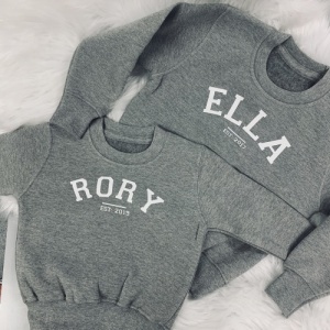 Varsity Style Sweatshirt - Baby, Children & Adults