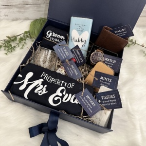 Navy Personalised Gift For Groom - Grooms Survival Kit