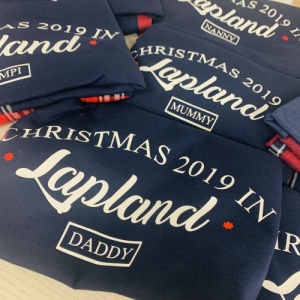 Lapland Personalised Family Tartan Pyjama Set