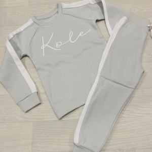 Contrast Stripe Personalised Signature Tracksuit