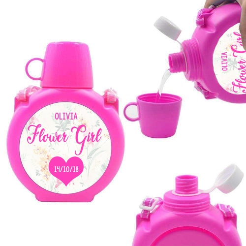 flower girl water bottle