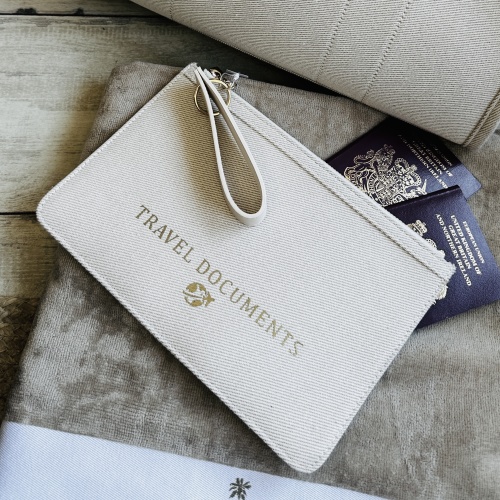 Printed Canvas Wallet