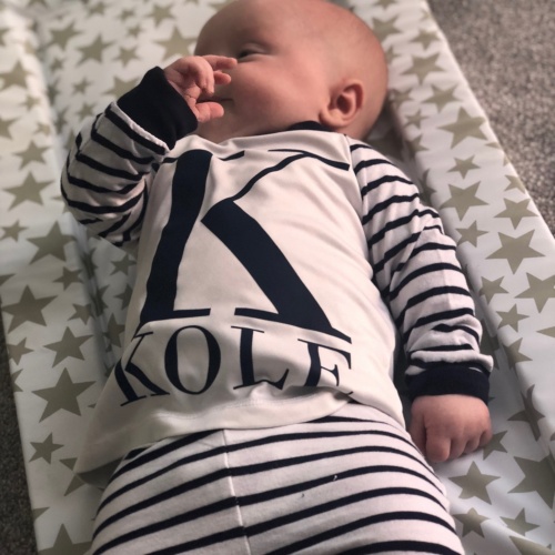 personalised pjs baby