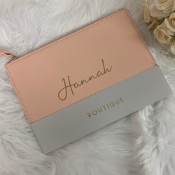 Personalised Boutique PU Leather Clutch Bag