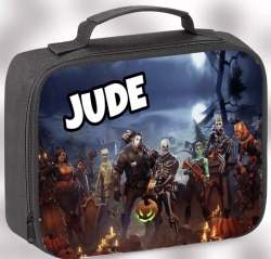 Black Fortnite Characters Personalised Lunch Bag