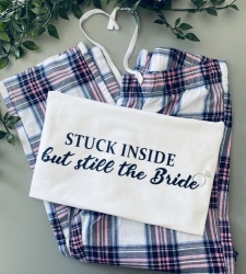 Stuck Inside Bridal PJ Set