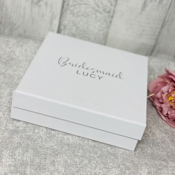 Christy Personalised White Gift Box