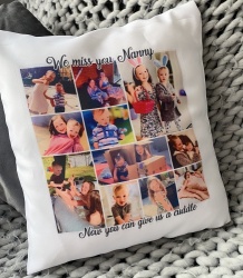 Real Unique Collage Cuddle Cushion Pillow