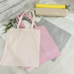 Christy Pastel Personalised Tote Bags