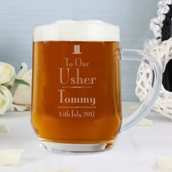 Personalised Role Decorative Wedding Tankard