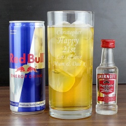 Personalised Vodka and Red Bull Gift Set