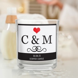 Personalised Monogram Scented Jar Candle