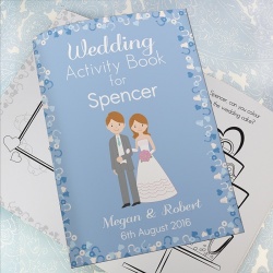 Boys Personalised Wedding Activity Book