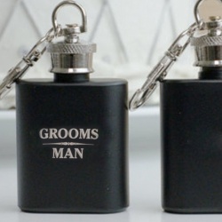 Groom / Groomsman / Best Man  Mini Hip Flask