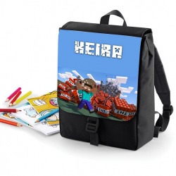 Black TNT Minecraft Personalised Rucksack