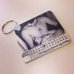 The Day You Became My Daddy Calendar Keyring